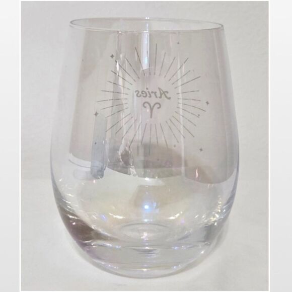 New Modern Expressions Coffee Mug & Wine Glass Aries Zodiac Astrology Set - Picture 6 of 11